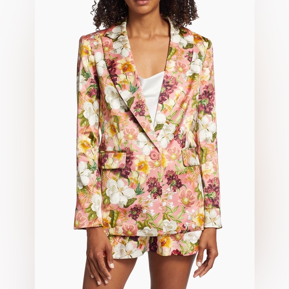Alice + Olivia Justin Floral Blazer Size 6 NWT. - Picture 6 of 14